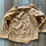 Brown Floral Long Sleeve Shirt | 12-18 mo | Cat & Jack