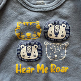 Hear me Roar Short Sleeve Onesie | Little and Loved