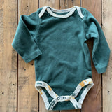 Emerald Green Long Sleeve Onesie | Chick Pea