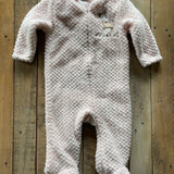Pink Fluff Zip Up Jumpsuit | Stylish Baby