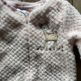 Pink Fluff Zip Up Jumpsuit | Stylish Baby