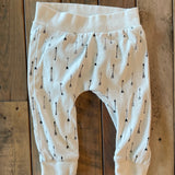 White Arrows Pants | 6-9 mo | Rae Dunn