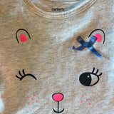 Grey Cat Top | 3-6 mo | Carter's