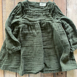 Green Muslin Dress | Tulabee