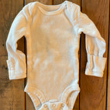 White Long Sleeve Onesie | preemie | Carter's