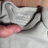 Green Onesie | newborn | Carter's