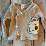 Brown Bear Wrap and Snap Top | newborn | Shein