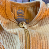Mustard Yellow Zip Up Pajama | newborn | Wonder Nation