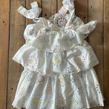 Tiered Ruffle Flower Dress | Truly Me