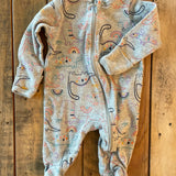 Dinosaurus  Zip Up Pajama | newborn