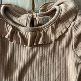 Brown Ribbed Long Sleeve | Wonder Nation