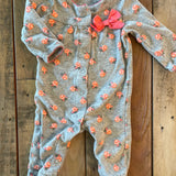 Roses Snap Up Pajama | 0-3 mo | Carter's