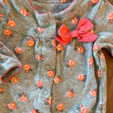 Roses Snap Up Pajama | 0-3 mo | Carter's