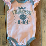 Princess Onesie | 0-3 mo | Kidgets