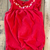 Red Strawberry Romper | 0-3 mo | Bundles Baby