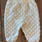 White Minky Dot Pants | 0-3 months | Baby Geur