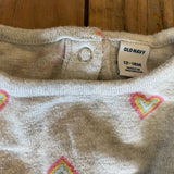 Rainbow Hearts Romper | Old Navy