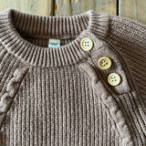 Brown Knit Romper