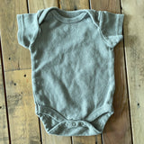 Grey Short Sleeve Onesie | Chick Pea