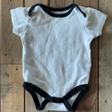 White Short Sleeve Onesie | Chick Pea