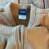 Sad Beige Mom Ribbed Zip Up Pajama | Old Navy