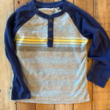 Striped Long Sleeve | 3T | Okie Dokie