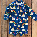 It's All Sunshine & Rainbows Swim Romper | Hanna Andersson