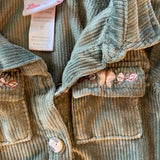 Green Corduroy Jacket | 3T | Little Lass
