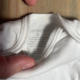 White Onesie | preemie | Carter's