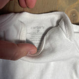 White Onesie | preemie | Carter's