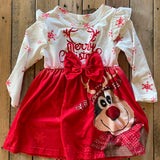Merry Christmas Reindeer Dress
