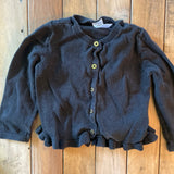 Black Ruffled Cardigan | 12-18 mo | Carter's