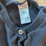 Black Ruffled Cardigan | 12-18 mo | Carter's