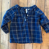 Plaid Long Sleeve Shirt | 9-12 | Carter's