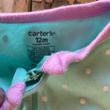 Polka Dot Kitty Zip Up Pajama | Carter's