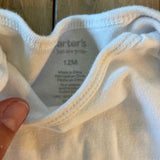 White Onesie | 9-12 mo | Carter's