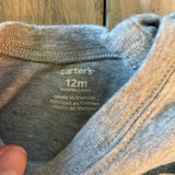 Gray Stripe T-Shirt | 9-12 | Carter's