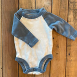 White & Blue Onesie | newborn | Carter's