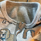 Adorable Dogs Zip Up Pajama | newborn | Wonder Nation