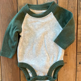 White & Green Onesie | newborn | Carter's