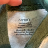 White & Green Onesie | newborn | Carter's