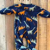 Fleece Dino Zip Up Pajama | newborn | Carter's