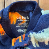 Fleece Dino Zip Up Pajama | newborn | Carter's