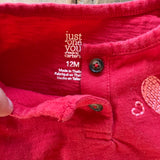 Red Long Sleeve Heart Dress | Carter's