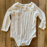 White Eyelet Long Sleeve Onesie | Garanimals