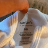 White Onesie | newborn | Carter's
