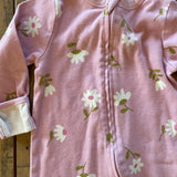 Pink Daisy Zip Up Pajama | Old Navy