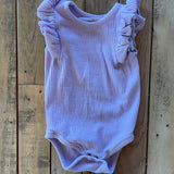 Purple Ribbed Flutter Sleeve Onesie | Cat & Jack