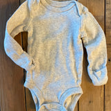 Light Gray Onesie | newborn | Carter's