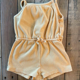 Yellow Ribbed Romper | 6-9 mo | Old Navy